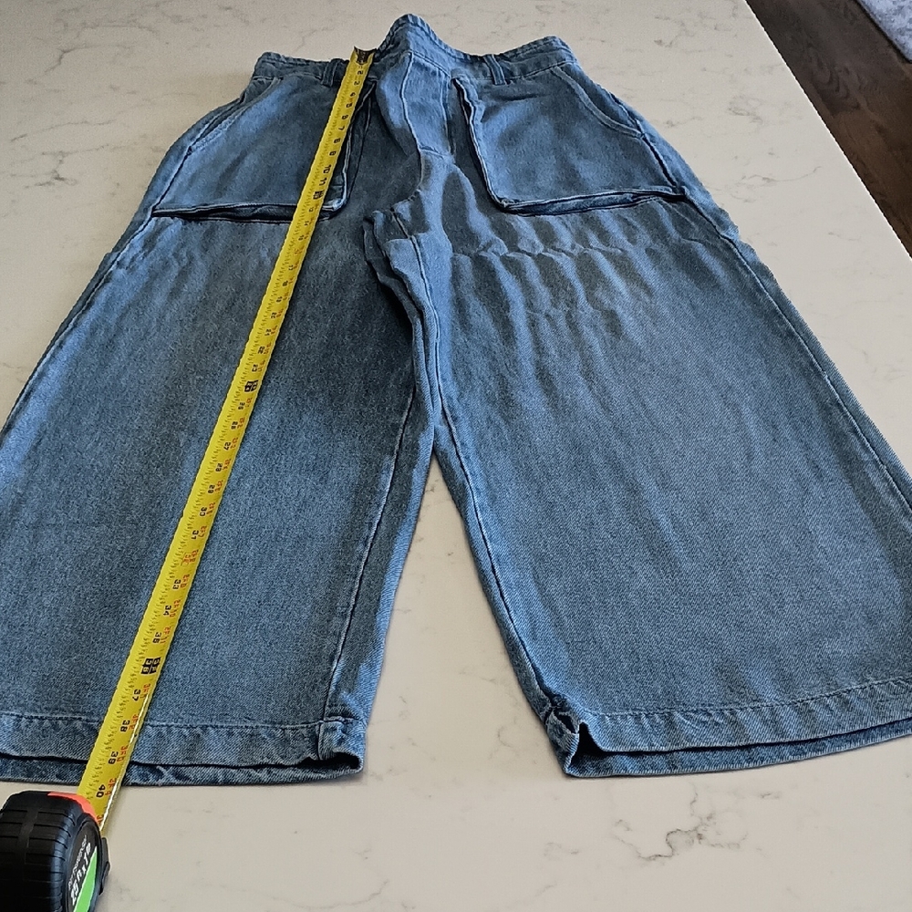 Young Fabulous & Broke Light Blue Wide Leg Jeans Medium